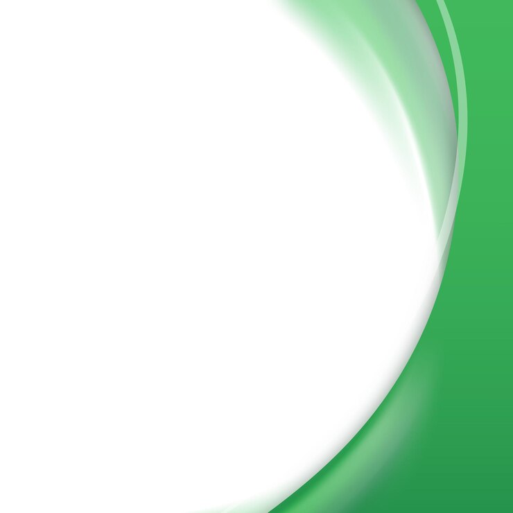 Photo emerald green curve frame template design element