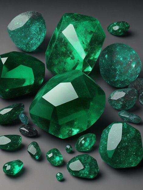 에메랄드 녹색 돌