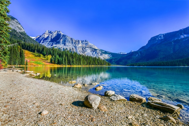 Emerald lake, yoho national park in canada