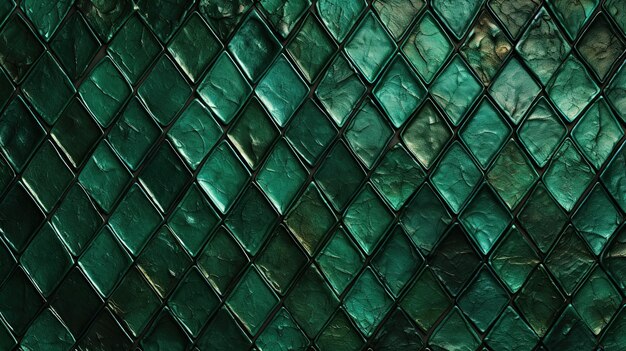 Photo emerald mosaic oriental background with arabic patterns generative ai