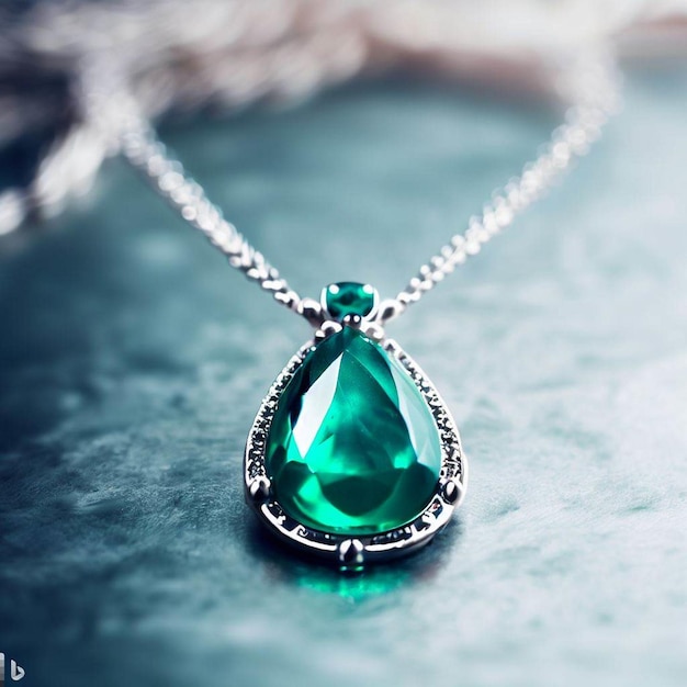 Photo emerald necklace