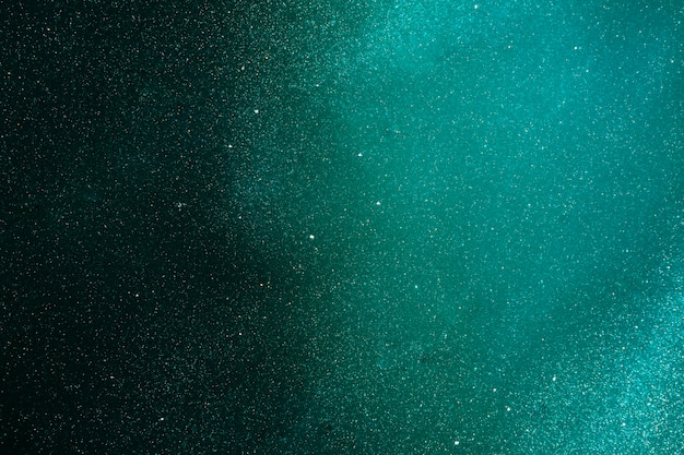 Emerald paint in water