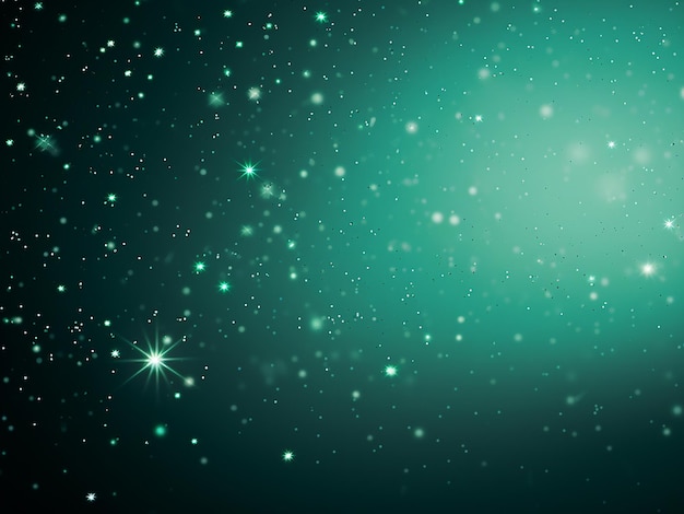 Emerald Starry heavens in the cosmos AI Generation