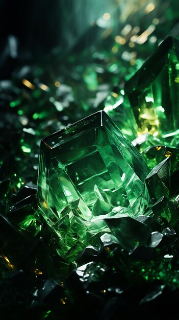 Photo emerald stone background