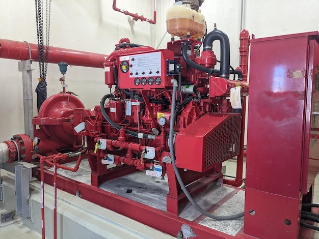 Emergency diesel and electric fire pump for power plant project