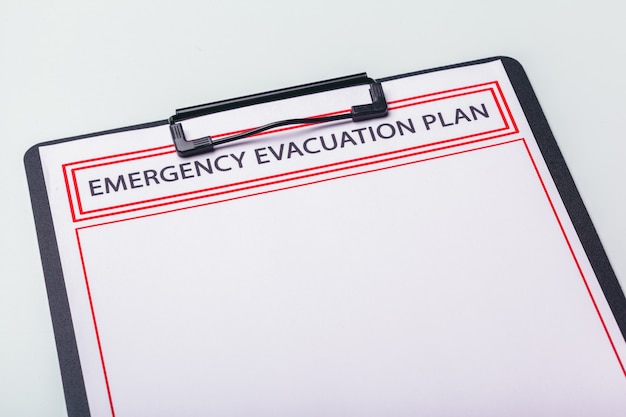 Photo emergency evacuation plan