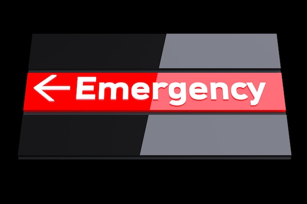 Photo emergency sign