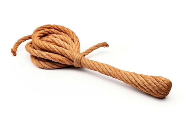 Emergency Toss The Allure of Throw Rope Preparedness Isolated on White Background