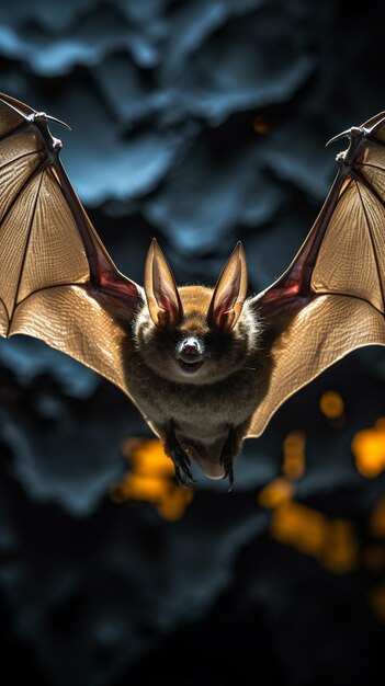 Emerging viruses rare bat species photographed in their natural habitat Vertical Mobile Wallpaper