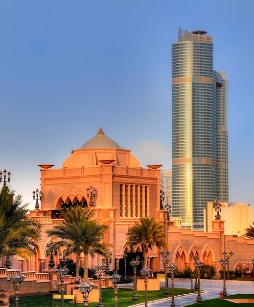 Emirates palace entrance in AbuDhabi