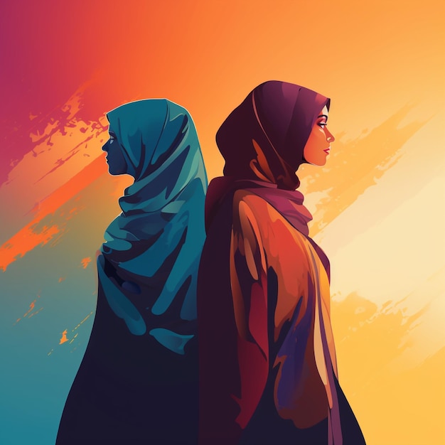 Emirates Womens Day vector met vrouwelijke silhouet