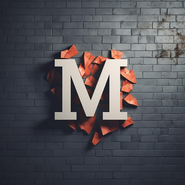 emmbosed wall logo 3d text style effect mockup