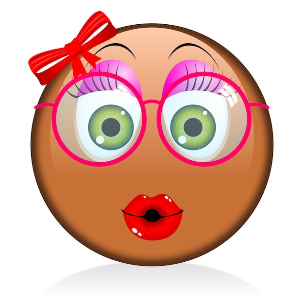 Emoji black woman girl