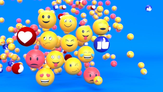 Emoji emoticon character background