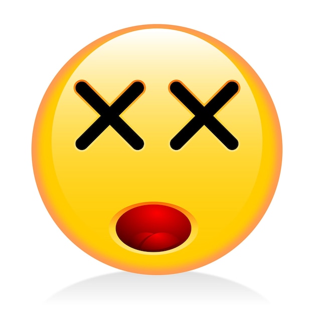 Emoji-emoticon gesloten ogen