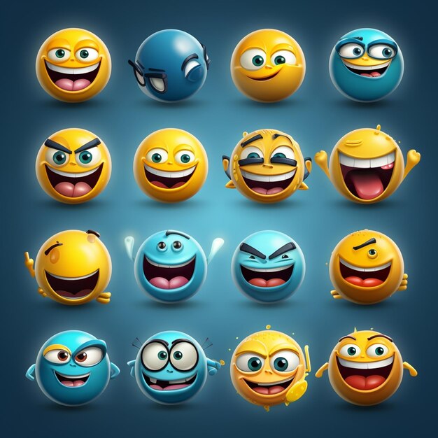 смайлики emoji набор смайликов