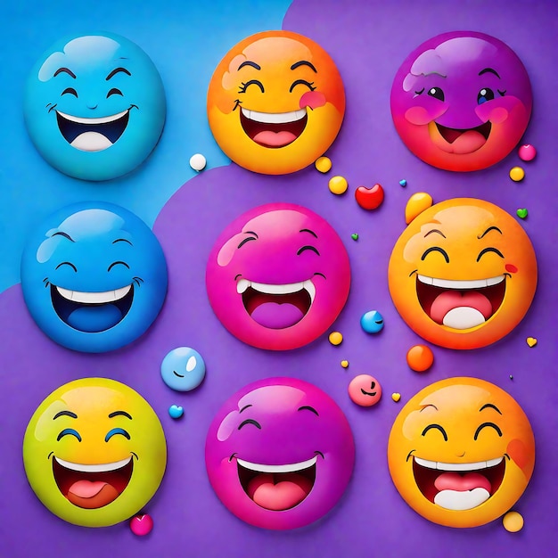 Emoji Explosion Bursting with Colorful Delight