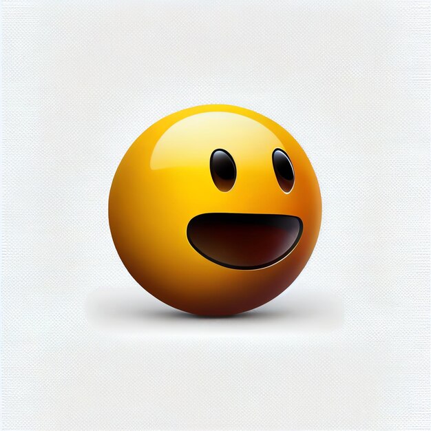 Emoji Smile vector isolated in white background generative ai