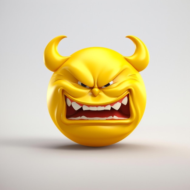 emoji with evil bad face