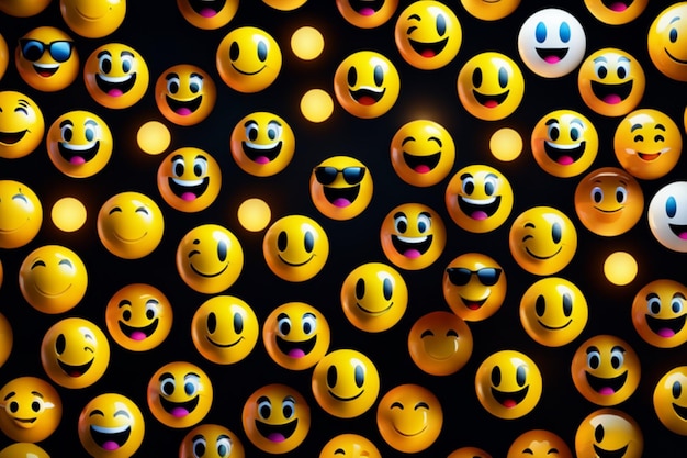 Photo emojis background hd