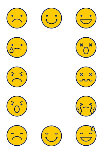 Emoticon png frame doorzichtige achtergrond