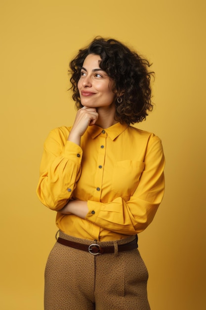 emotional dynamic pose 30 year old woman