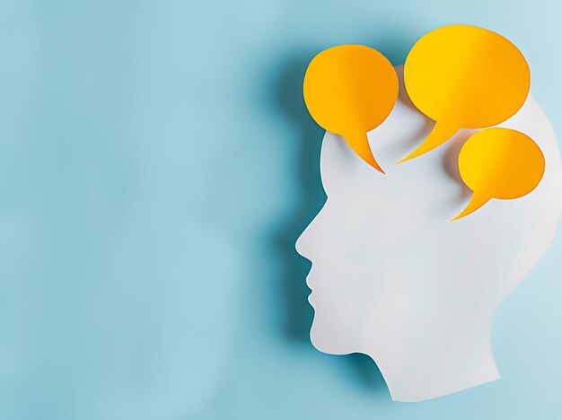 Photo emotional intelligence top view arrangement of optimism concept elements