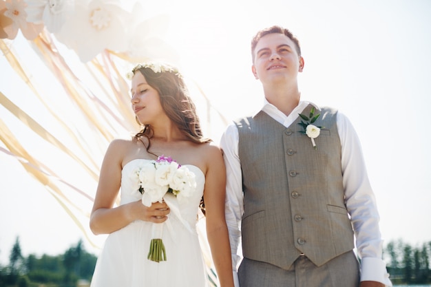 Photo emotional moment of wedding day