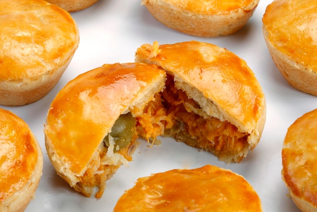 Empada Brazilian snack pie with chicken