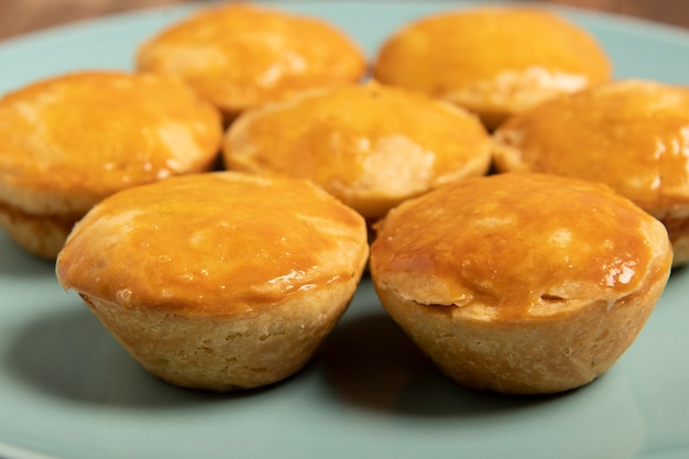 Empadinha, traditional Brazilian snack food usually stuffed with chicken