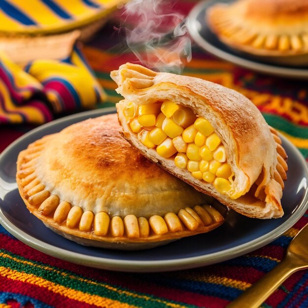 Photo empanadas de maiz platillo tipico de venezuela