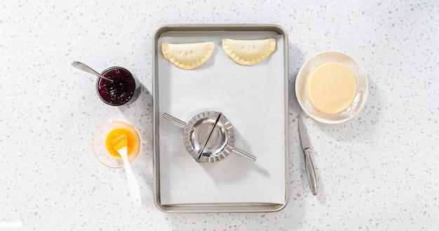 Empanadas met bosbessen