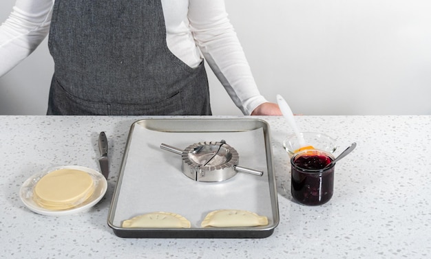 Photo empanadas with blueberries