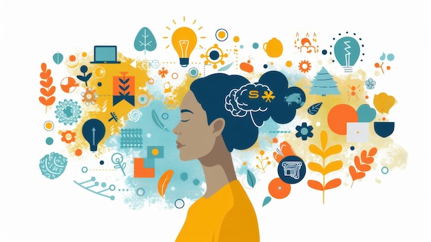 Photo empathy caring or sharing feelings to support another people with a heart sharing feelings with empathy the concept of emotional intelligence illustration