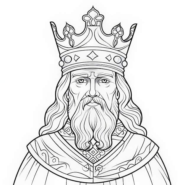 Emperor Charlemagne Coloring Page Intricate Design Inspired By Necronomicon Illustrations