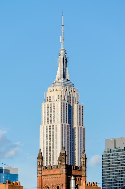 Photo empire state building new york city usa