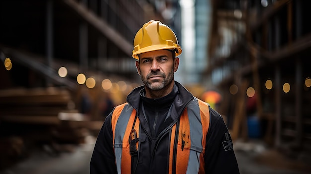 An employee donning protective gloves Generative AI