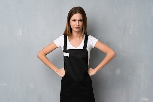 Photo employee woman angry