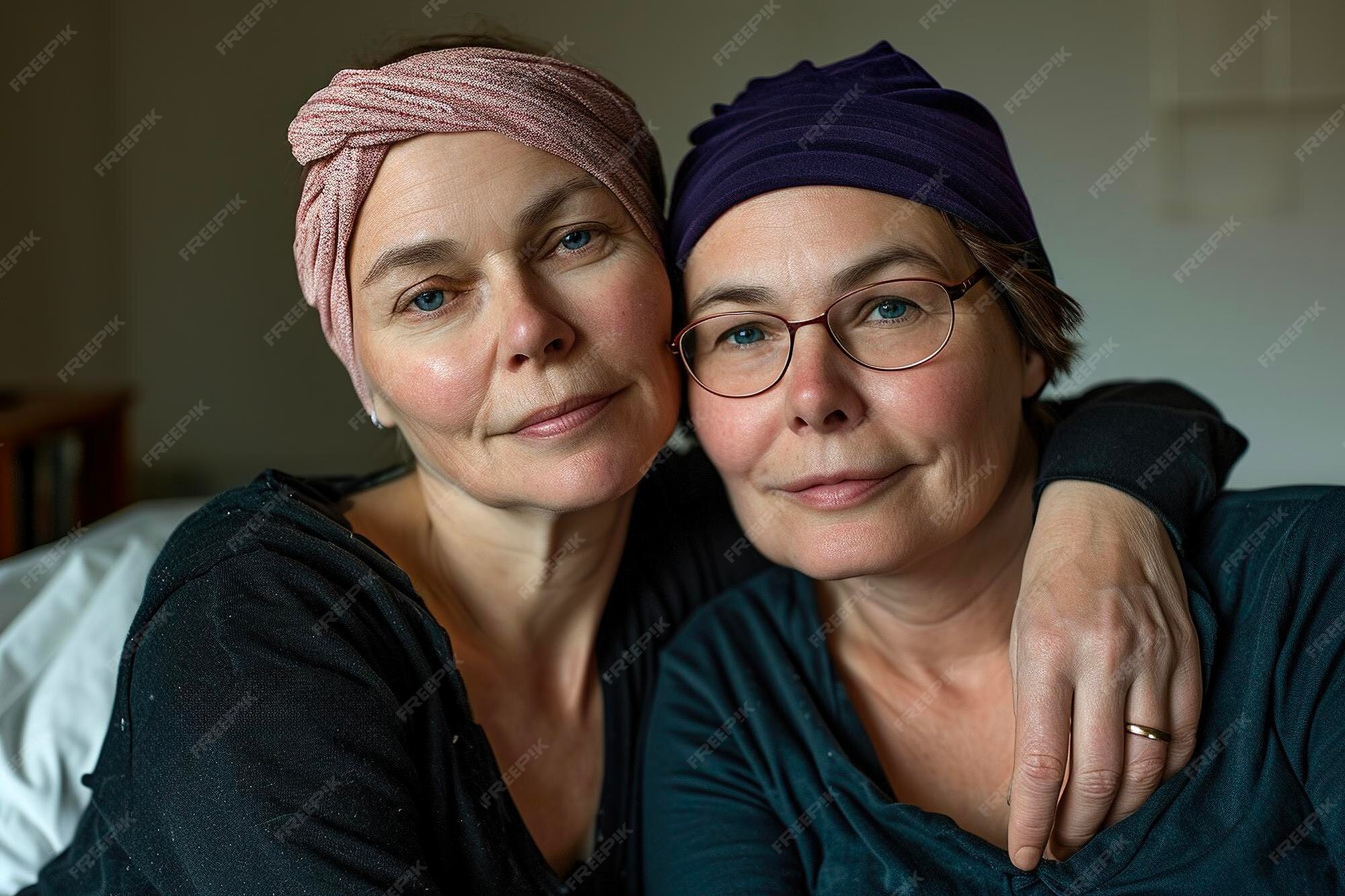 Premium Photo | Empowered Cancer Survivors Two Strong Women Triumph 
