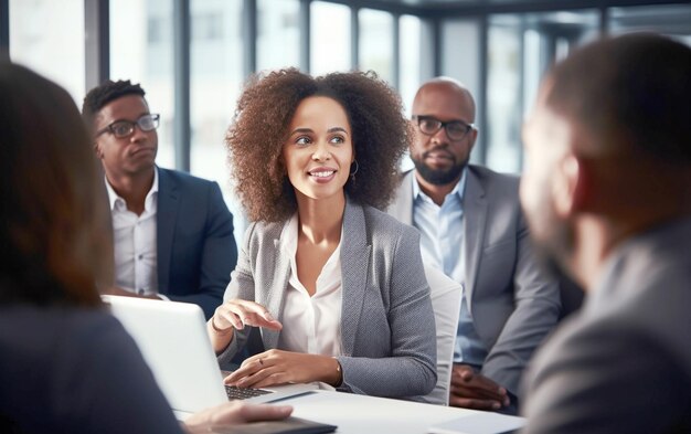 Empowering Corporate Discussion Led by Black Businesswoman