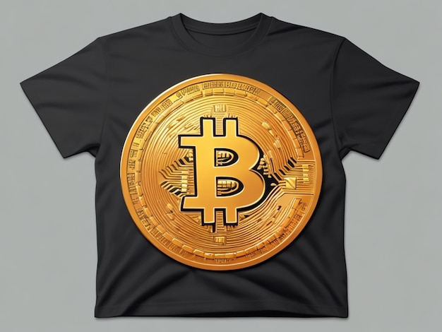 Foto potenziamento del design di criptovaluta per tshirt