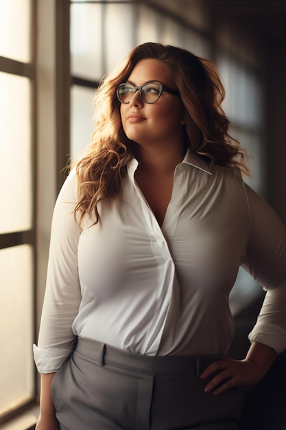 Photo empowering diversity images of plussize professional women thriving in the workplace