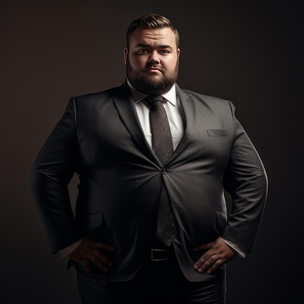 Empowering Leadership Plus Size Man Boss