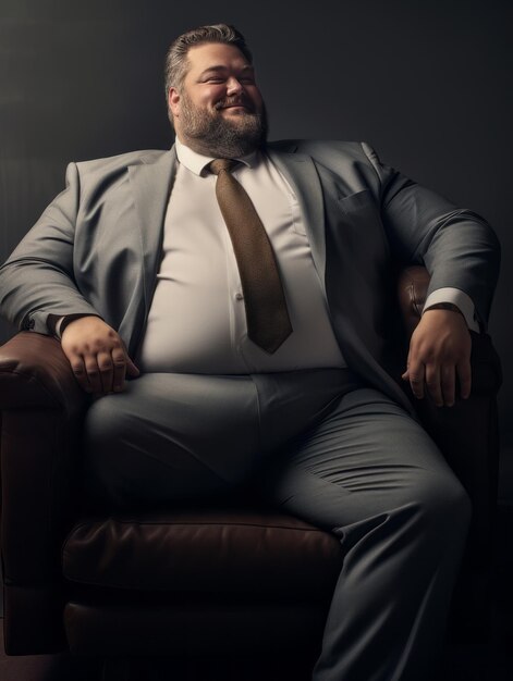 Empowering Leadership Plus Size Man Boss