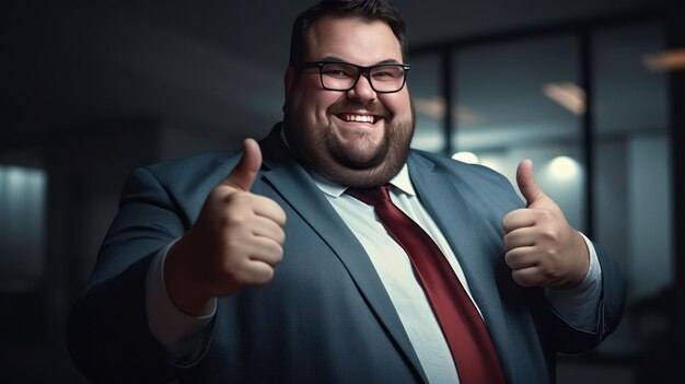 Empowering Leadership Plus Size Man Boss