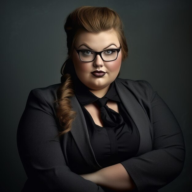 Empowering Leadership Plus Size Woman Boss