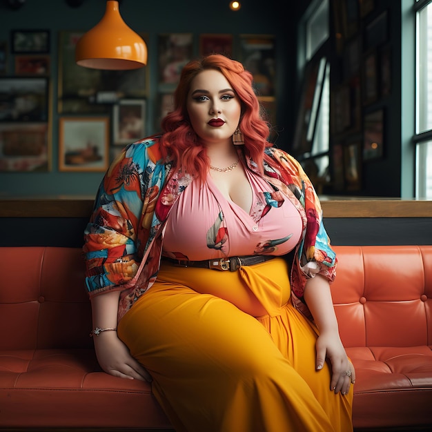 Photo empowering leadership thriving as a plussize manager promoting diversity