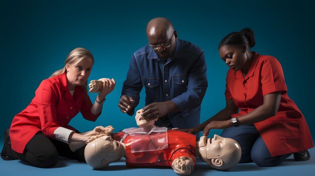 Photo empowering safety with first aid day in action