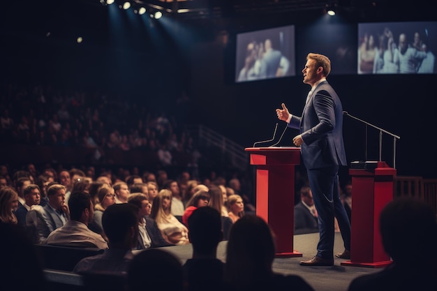 Empowering Success Insights from a Dynamic Speaker at Business Conference