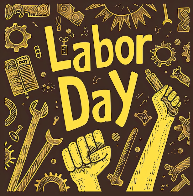 Photo empowering workers worldwide crafting captivating international labor day illustration with copy sp